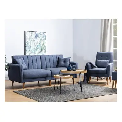 Atelier del Sofa Sofa-Bed Set Aqua-TKM06-1048 Dark Blue