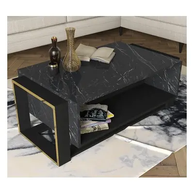 Hanah Home Coffee Table Bianco BlackGold