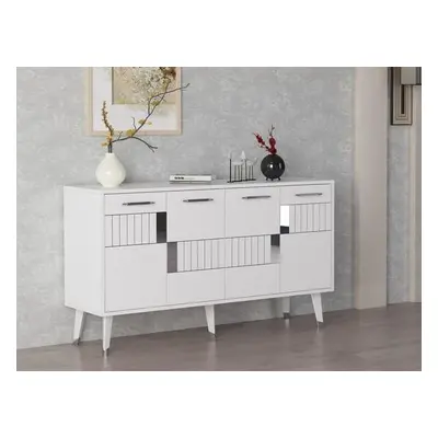 Hanah Home Console Moda - White, Silver WhiteSilver