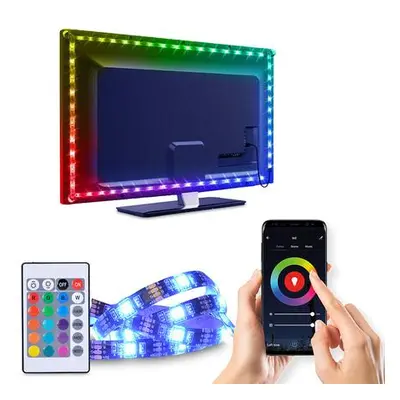 Solight WM58 LED WIFI smart RGB pásek pro TV, 4x50cm, USB