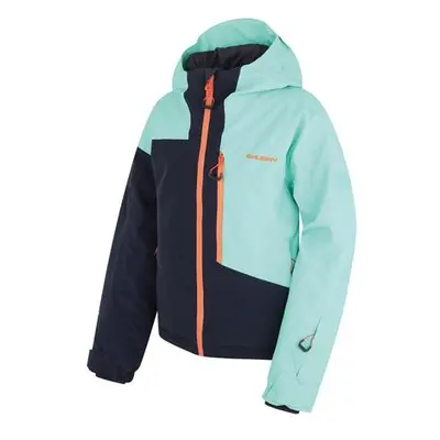 Husky Dětská ski bunda Gomez Kids turquoise/black blue 134-140