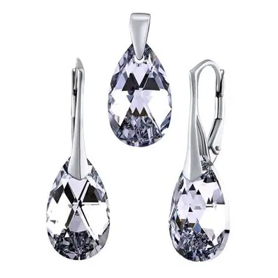 Silvego Stříbrný set se Swarovski(R) Crystals kapka Argent