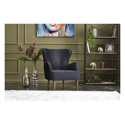 Atelier del Sofa Wing Chair Karina - Anthracite