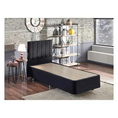 Hanah Home Single Bed Base & Headboard Ela Single - Black (100 x 200)