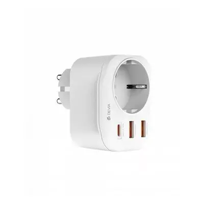 Devia sieťová nabíjačka Smart Series 2A+C PD 20W Auto Power Socket - White