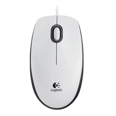 Logitech myš M100, optická, USB, 2 tlačítka, bílá, 1000dpi, 910-006764