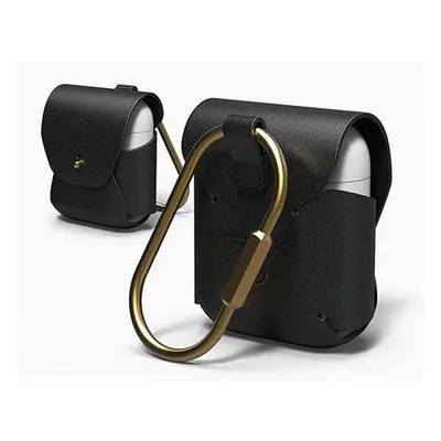 Elago Airpods Leather Case - Black