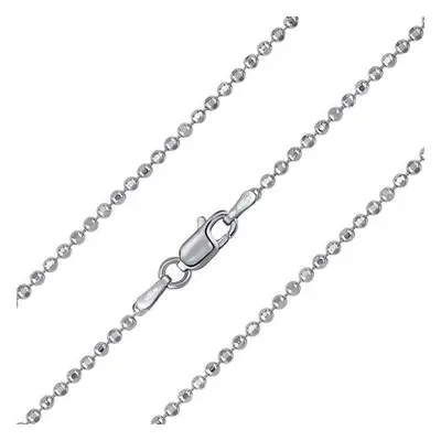 Silvego Stříbrný kuličkový řetízek diamond cut 2 mm varianta 40 cm