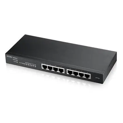 ZyXEL GS1915-8, 8-port GbE Smart hybrid mode Switch, standalone or NebulaFlex Cloud, desktop, fa