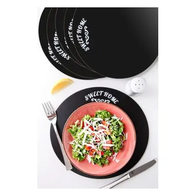 Hermia Table Mat Set (6 Pieces) PLT0129 Black