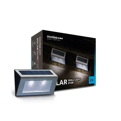 Modee LED solární nástěnné svítidlo ML-WS108 (2ks)