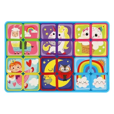 Teddies magnetické deskové fantazie plast ve fólii 30x20x1cm 12ks v boxu 24m+ 00560114-XG