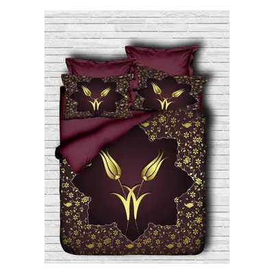 L'essentiel Maison Single Quilt Cover Set 141 MaroonGold