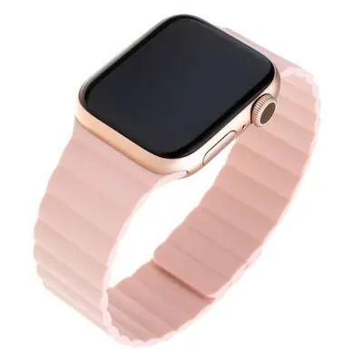 Silikonový řemínek FIXED Magnetic Strap s magnetickým zapínáním pro Apple Watch 42/44/45/49mm, r