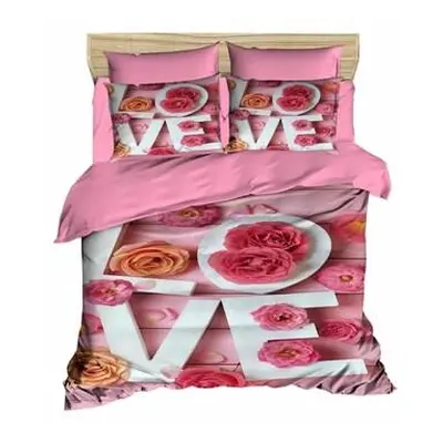 L'essentiel Maison Single Quilt Cover Set 197 PinkWhite