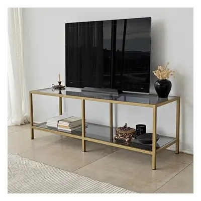 Hanah Home TV Stand Basic - Dark Grey, Gold Dark GreyGold