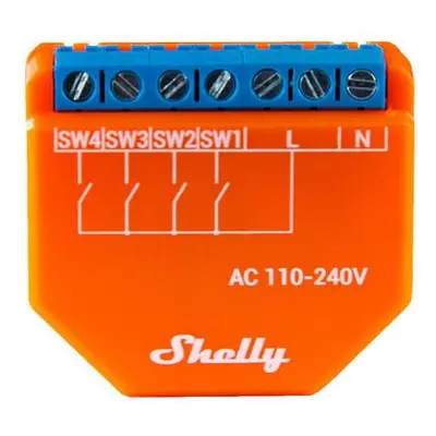 Shelly Plus i4 DC - Modul na aktivaci scén (WiFi)