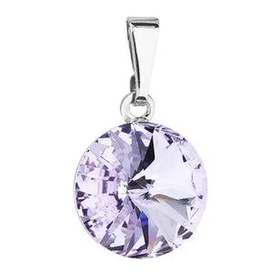 Evolution Group Přívěsek bižuterie se Swarovski krystaly fialový kulatý 54001.3 violet