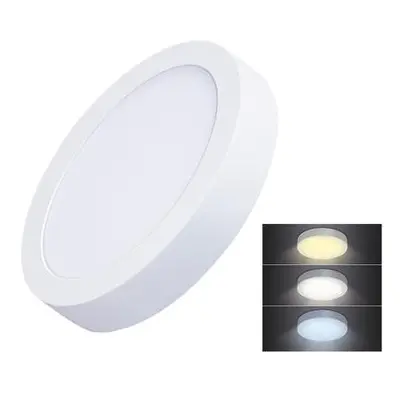 Solight WD170 LED mini panel CCT, přisazený, 12W, 900lm, 3000K, 4000K, 6000K, kulatý