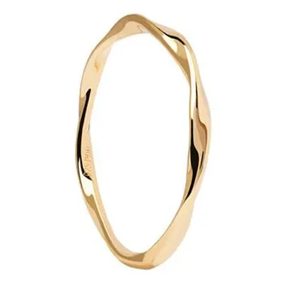 PDPAOLA Minimalistický pozlacený prsten SPIRAL Gold AN01-804 54 mm