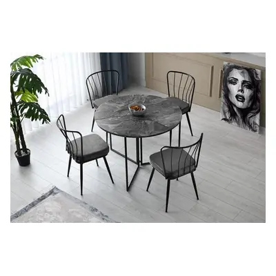 Hanah Home Dining Table Yaprak - 1202 Anthracite