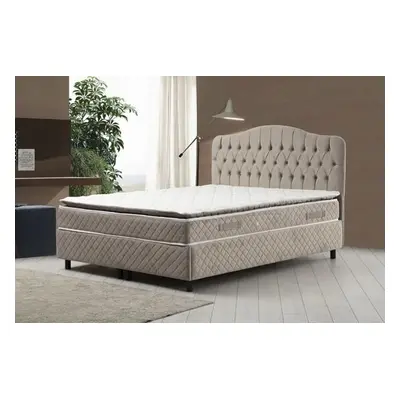 Hanah Home Double Mattress, Base & Headboard Vassi Set 150 x 200 v3 - Beige