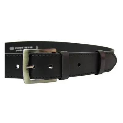 Penny Belts Pánský kožený opasek 25-1-60 Černý 105 cm