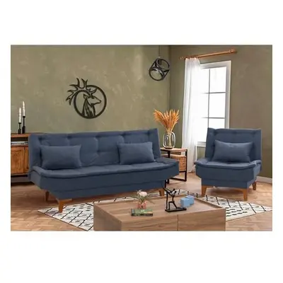 Atelier del Sofa Sofa-Bed Set Santo-TKM06-1048 Dark Blue