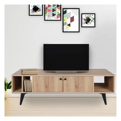 Hanah Home TV Stand Sidney OakBlack