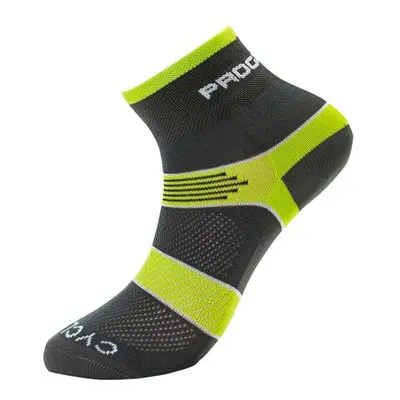 PROGRESS CYCLING SOX cyklistické ponožky 35-38 šedá/zelená