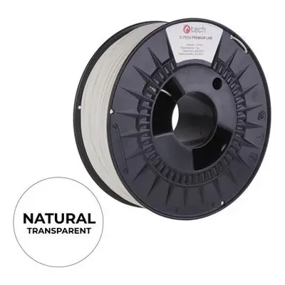 Tisková struna (filament) C-TECH PREMIUM LINE, PLA, natural, 1,75mm, 1kg, 3DF-P-PLA1.75-NAT