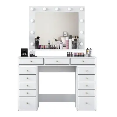 Hanah Home Make-Up Table BJ119 - 2895 White