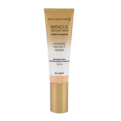 Max Factor Miracle Second Skin Hybrid Foundation make-up 03 Light 30 ml