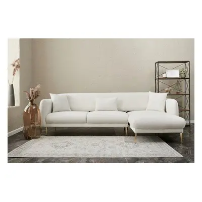 Atelier del Sofa Corner Sofa-Bed Simena Right - Cream CreamGold