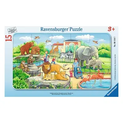 RAVENSBURGER Puzzle Návštěva ZOO 15 dílků