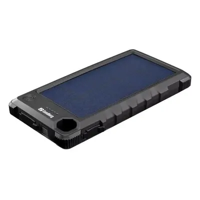 Sandberg Outdoor Solar Powerbank 10000 mAh, solární nabíječka, černá