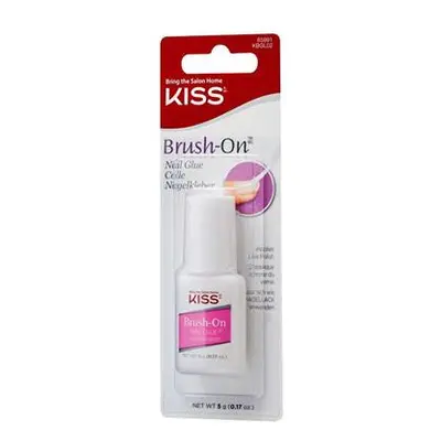 KISS Lepidlo na nehty rychleschnoucí s aplikačním štětcem Brush-On (Nail Glue) 5 g