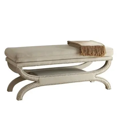 Hanah Home Pouffe Felice Halka Pouffe - Beige