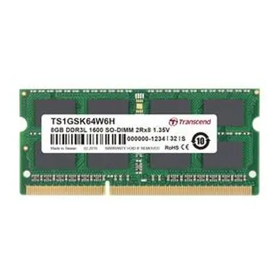 Transcend TS1GSK64W6H 8GB DDR3L 1600 SO-DIMM 2Rx8, tray, TS1GSK64W6H