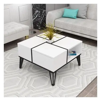 Hanah Home Coffee Table Nirvana White/Black