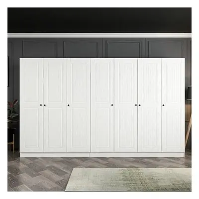 Hanah Home Wardrobe Kale Mebran - 4013 White