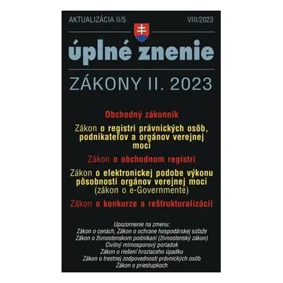 Aktualizácia II/5 2023 – Obchodný zákonník a obchodný register