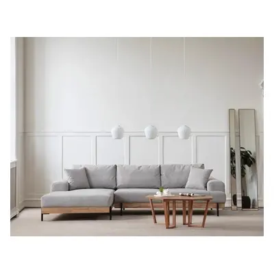 Atelier del Sofa Corner Sofa Eti Oak Left - Grey