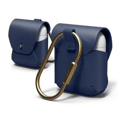 Elago Airpods Leather Case - Jean Indigo