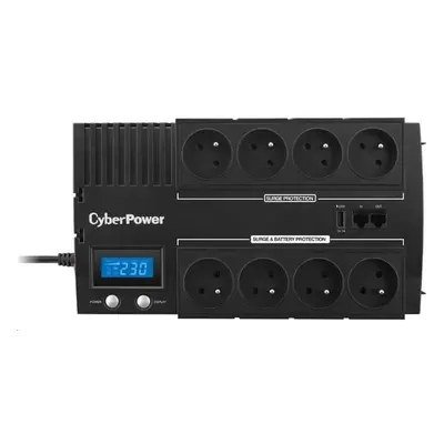 CyberPower BRICs LCD UPS 1000VA/600W - české zásuvky, BR1000ELCD-FR