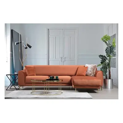 Atelier del Sofa Corner Sofa-Bed Image Corner Right ( L3-Chl ) - Cinnamon