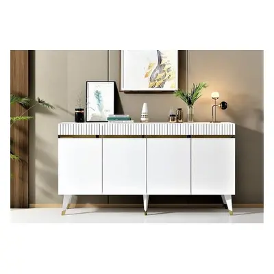 Hanah Home Console Defne - White, Gold WhiteGold