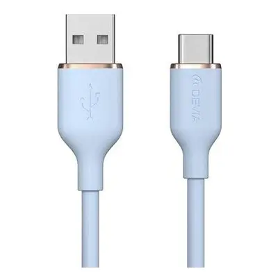 Devia kábel USB-A to USB-C Jelly Series Silicone Cable 1.2m - Blue