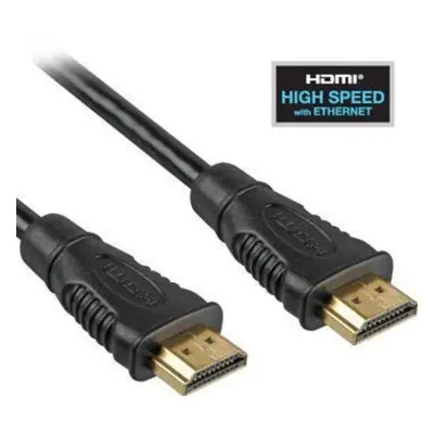 PremiumCord HDMI High Speed + Ethernet kabel, zlacené konektory, 3m