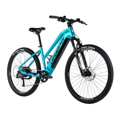 Leader Fox E-BIKE 28" SANDY GENT 20,5"-2, BLACK MATT/GREEN+GREY (REAR MOTOR), vel. 20,5"